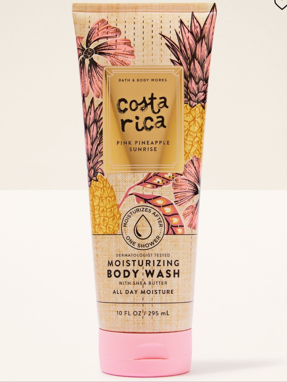 Bath Body Works Costa Rica Pink Pineapple Sunrise Moisturizing Body Wash 10oz